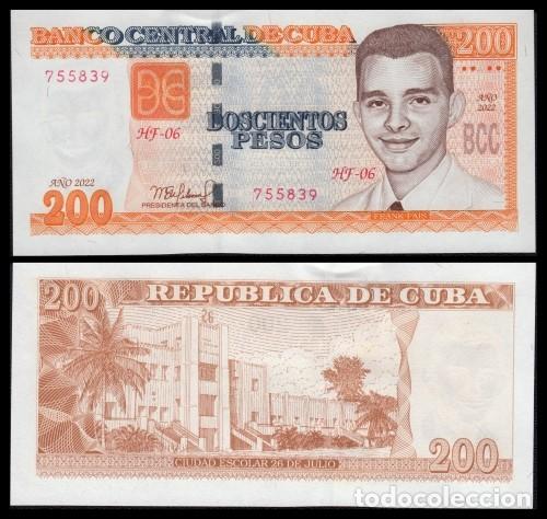 Billets internationaux: Cuba 200 Pesos 2020 Pick 130d