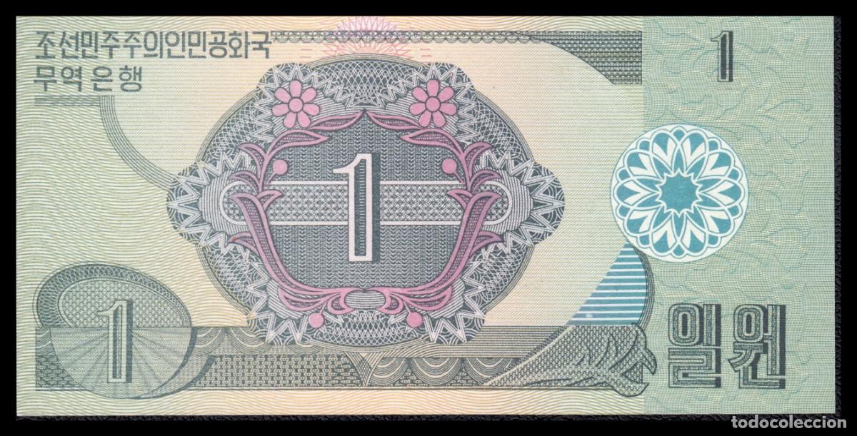 Billetes extranjeros: Corea del Norte 1 Won 1988 Pick 27a UNC - Foto 3