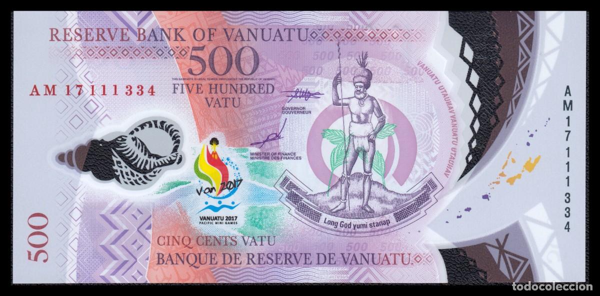 Billetes extranjeros: Vanuatu 500 Vatu 2017 Pick 20 - Foto 2