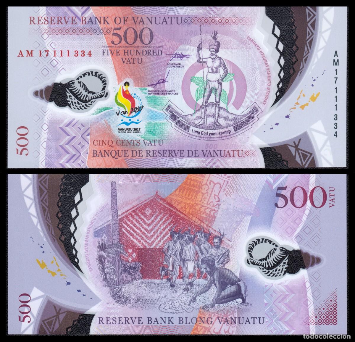 Billetes extranjeros: Vanuatu 500 Vatu 2017 Pick 20 - Foto 1