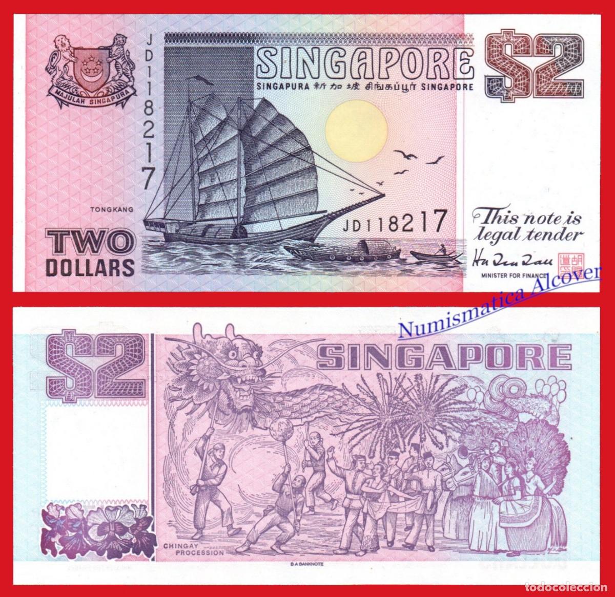 Billetes extranjeros: SINGAPUR 2 D&oacute;lares 1998 Pick 37 SC - Foto 1
