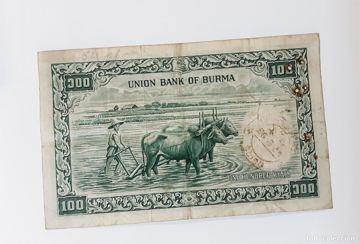 Billetes extranjeros: Birmania billete 100 kyats - Foto 2