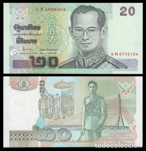 Billetes extranjeros: Tailandia 20 Bath 2003 Pick 109(13) - Foto 1