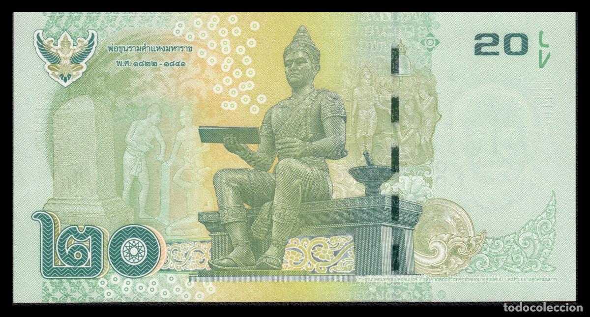 Billetes extranjeros: Tailandia 20 Bath 2013-2016 Pick 118a - Foto 3