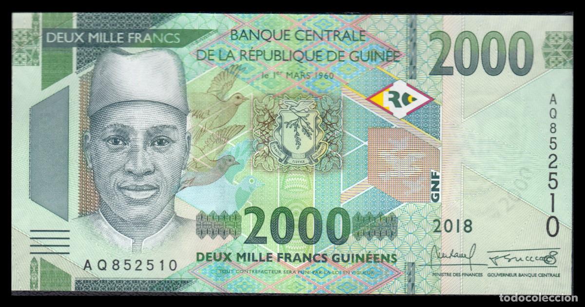Billetes extranjeros: Guinea 2.000 Francs 2018 Pick 48A - Foto 2