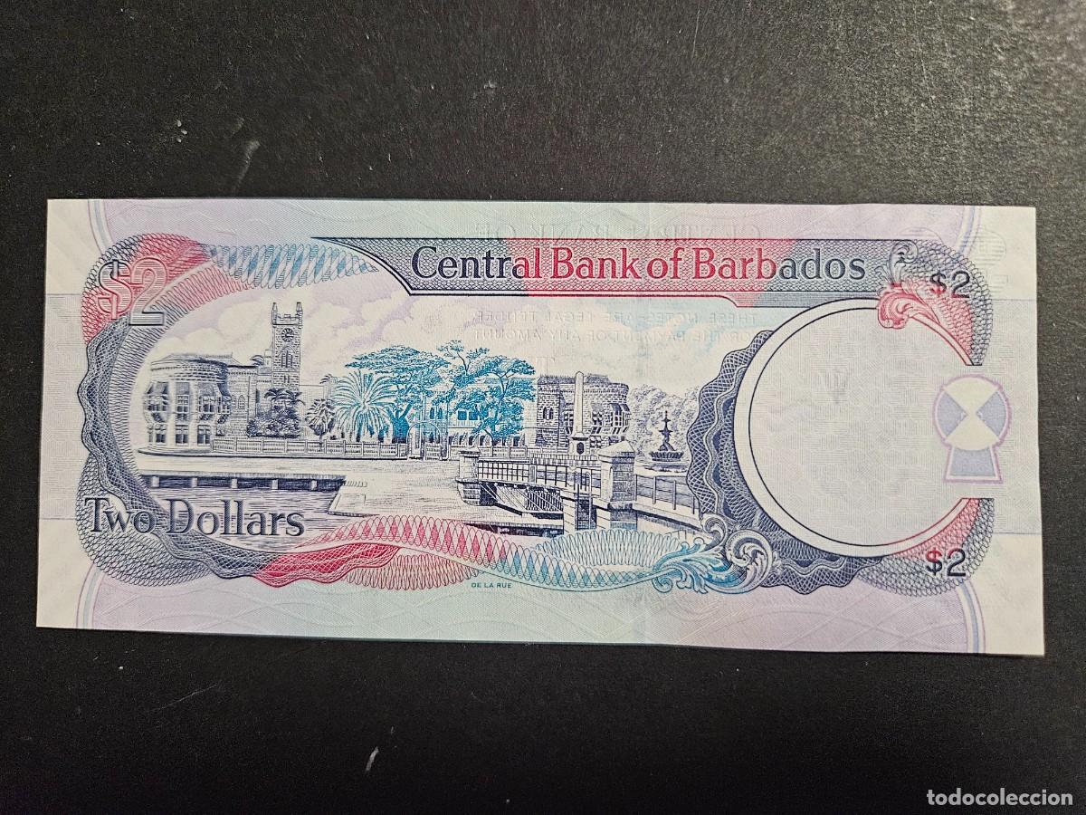 Billetes extranjeros: BARBADOS 2 DOLARES 2007 S/C P=66b - Foto 2