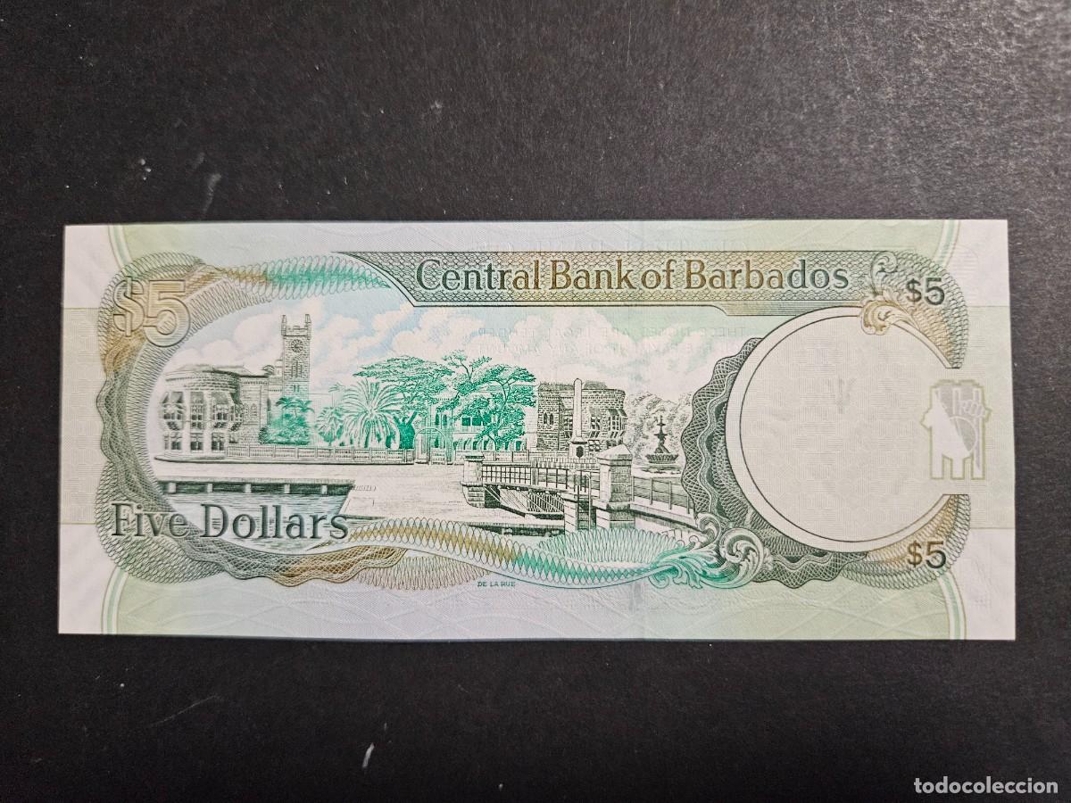 Billetes extranjeros: BARBADOS 5 DOLARES 2007 S/C P=67a - Foto 2