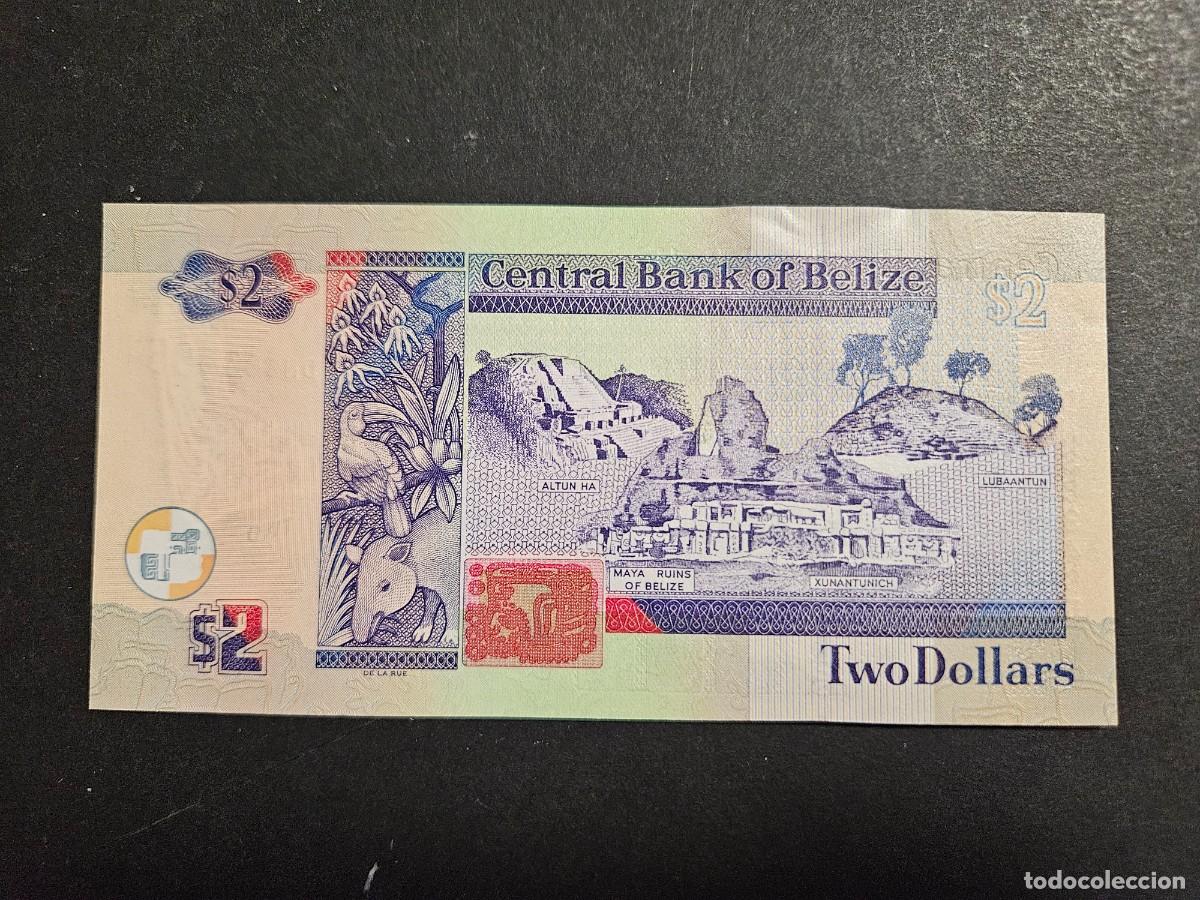 Billetes extranjeros: BELIZE 2 DOLARES 2014 S/C P=66d - Foto 2