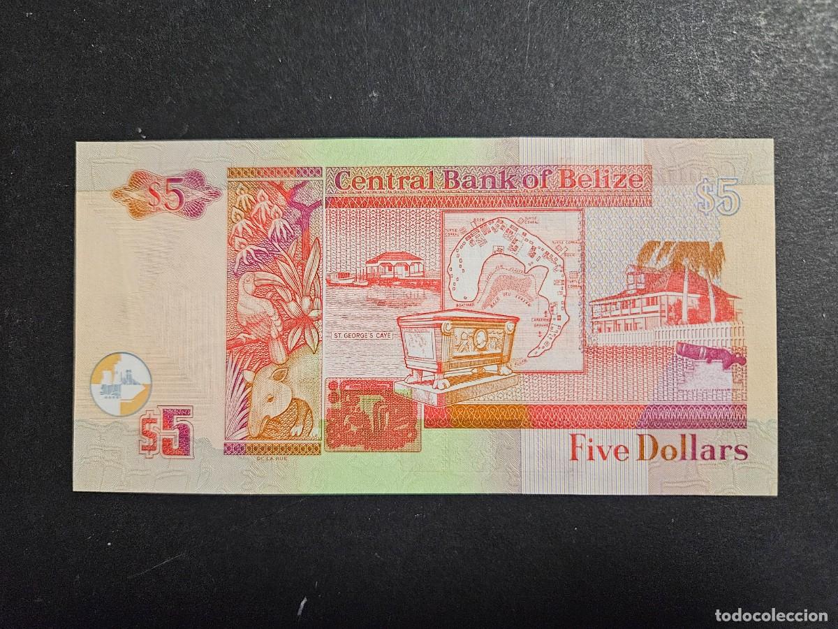 Billetes extranjeros: BELIZE 5 DOLARES 2009 S/C P=67c - Foto 2