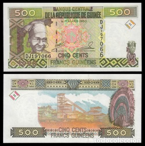 Billets internationaux: Guinea 500 Francs 1998 Pick 36b(2)