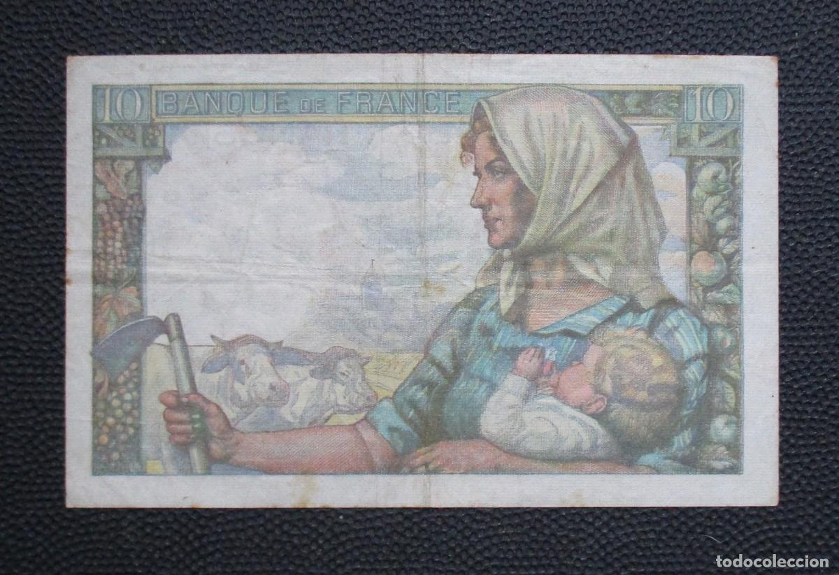 Billetes extranjeros: FRANCIA 10 FRANCOS 1944 (REF. 332) - Foto 2