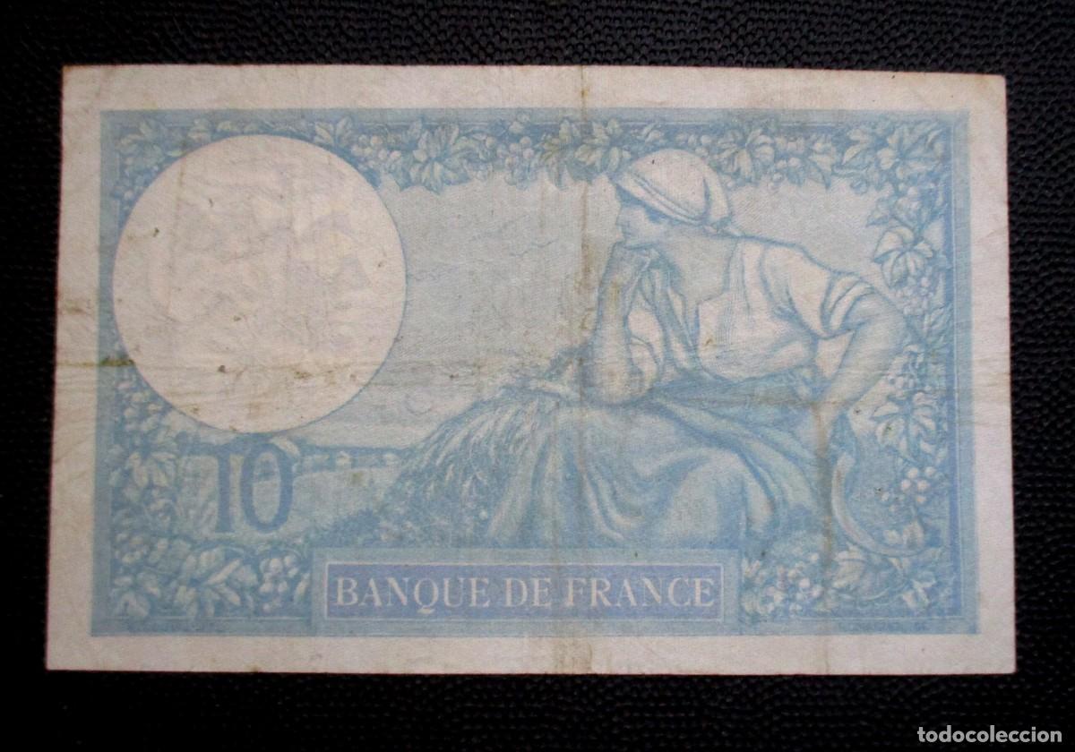 Billetes extranjeros: FRANCIA - 10 FRANCOS 1939 - (REF. 335) - Foto 2