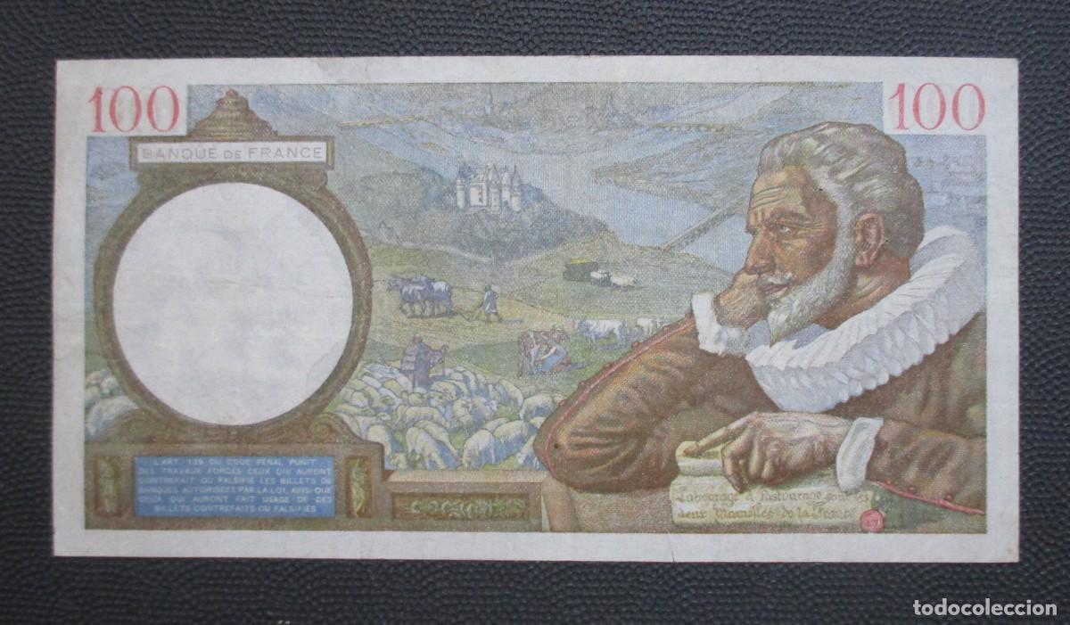 Billetes extranjeros: FRANCIA - 100 FRANCOS 1941 - (REF. 337) - Foto 2