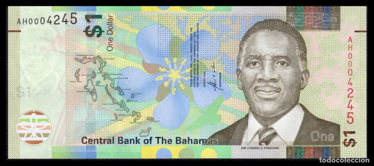 Billetes extranjeros: Bahamas 1 Dollar ND 2024 Pick 77b - Foto 2