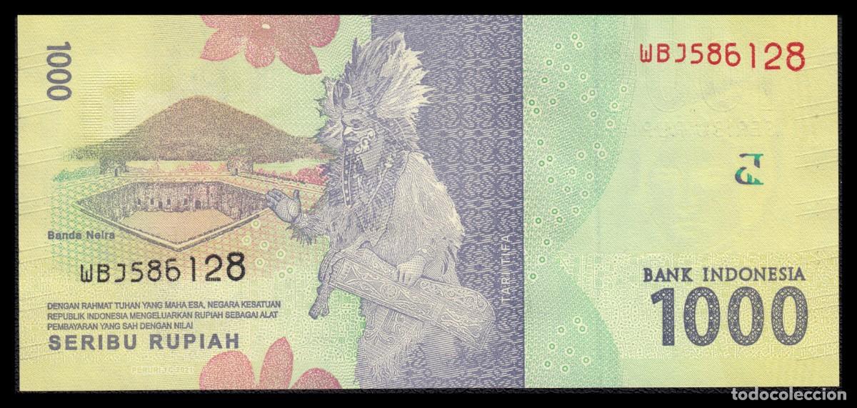 Billetes extranjeros: Indonesia 1.000 Rupiah 2021 Pick 154e - Foto 3