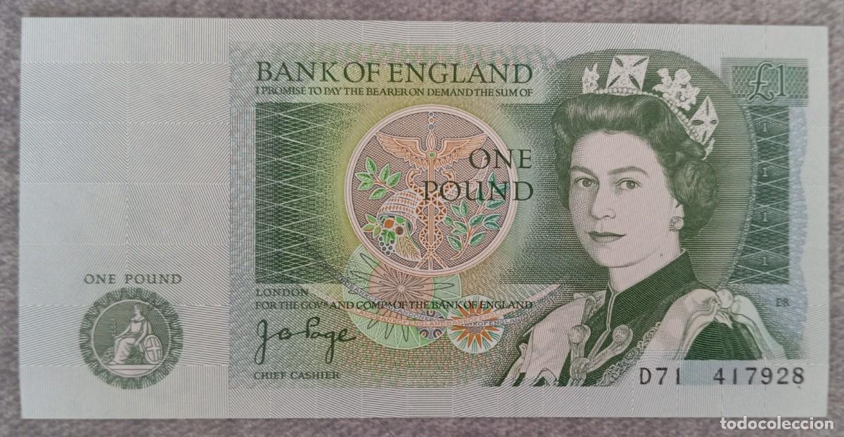 Billetes extranjeros: Billete ONE POUND ( 1 LIBRA) INGLATERRA - Foto 1