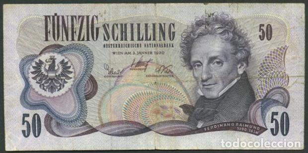 Billetes extranjeros: AUSTRIA. 50 schilling 2.1. 1970. Pick 143