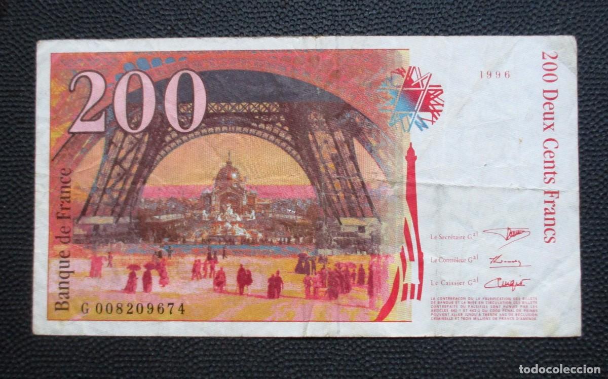 Billetes extranjeros: FRANCIA 200 FRANCOS 1996 (REF. 306) - Foto 2