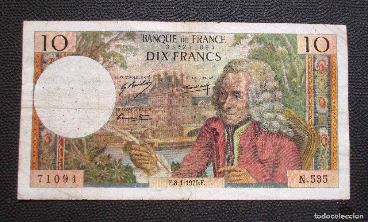 Billetes extranjeros: FRANCIA 10 FRANCOS 1970 (REF. 325) - Foto 1