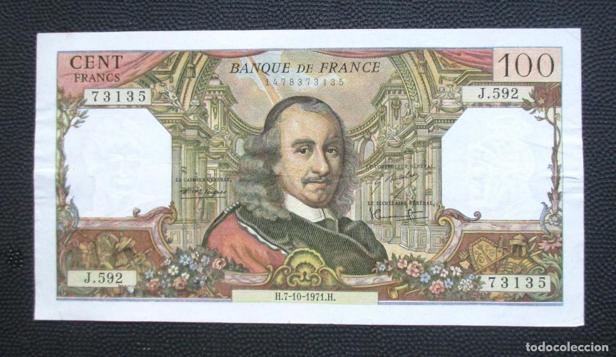 Billetes extranjeros: FRANCIA - 100 FRANCOS 1971 MBC + - (REF. 309) - Foto 1
