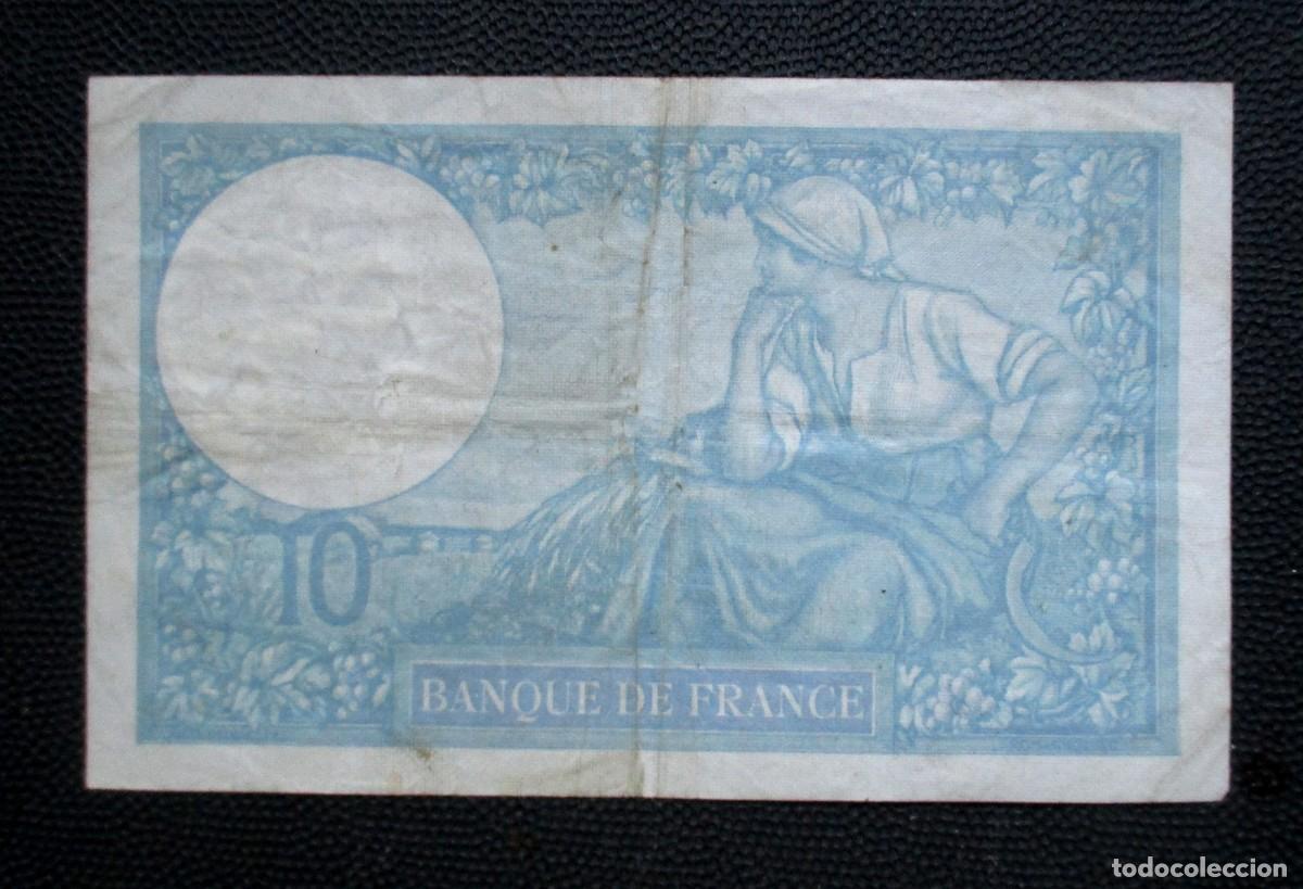 Billetes extranjeros: FRANCIA - 10 FRANCOS 1939 - (REF.322) - Foto 2