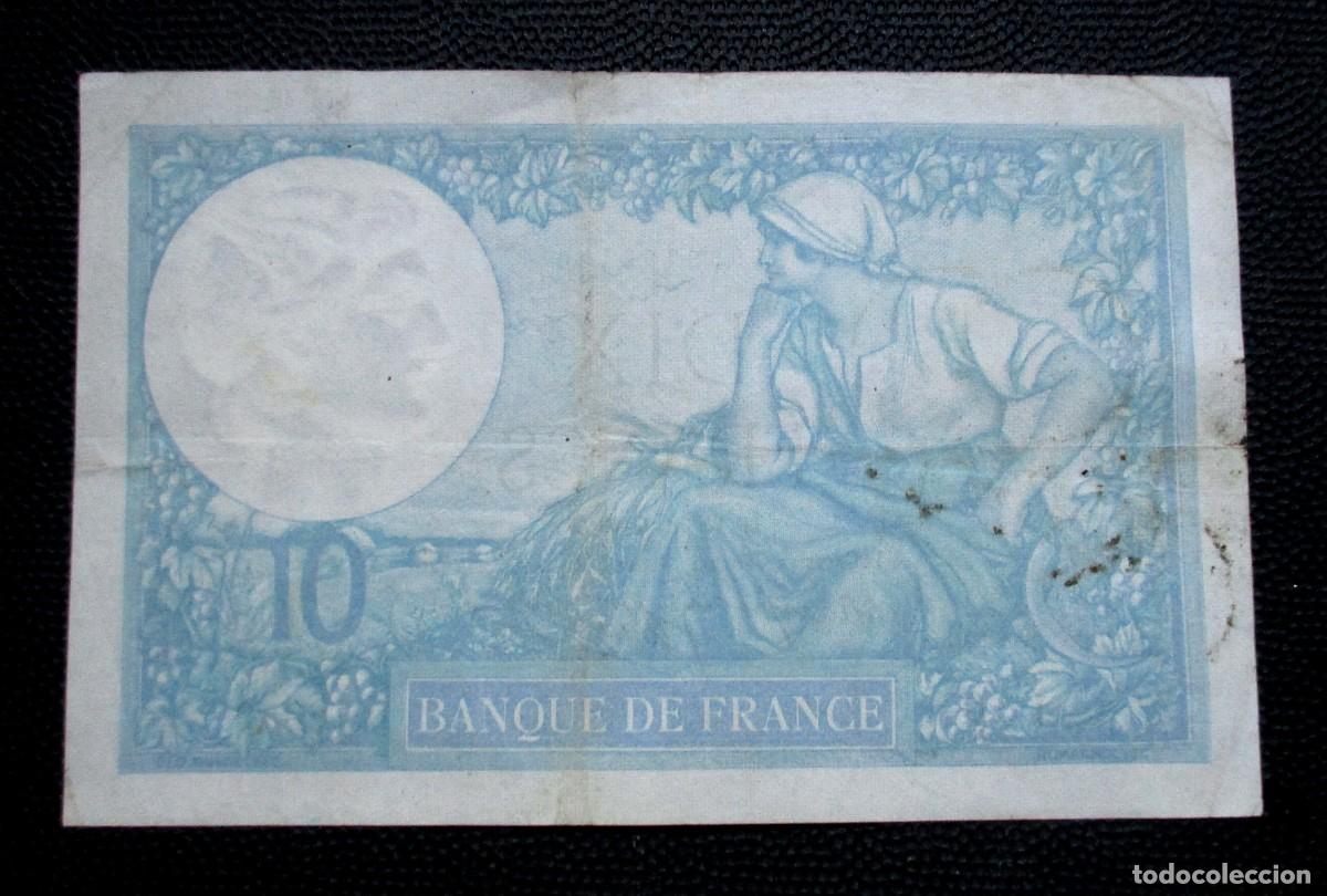 Billetes extranjeros: FRANCIA - 10 FRANCOS 1940 - (REF.324) - Foto 2