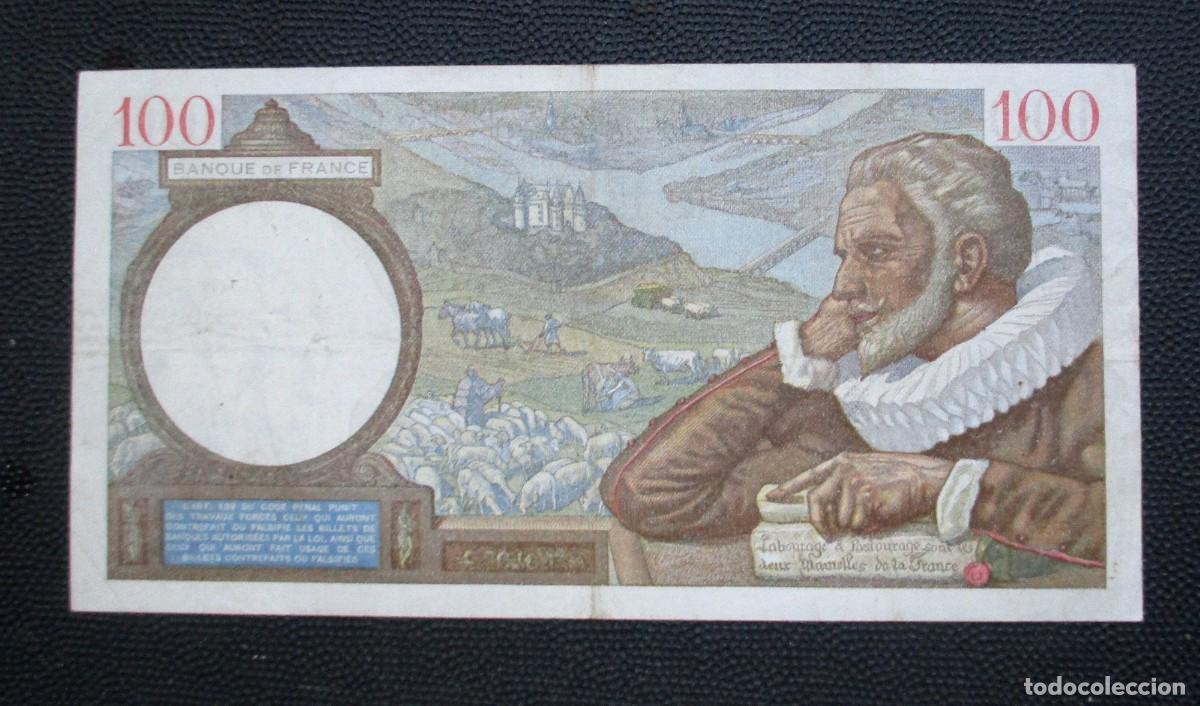 Billetes extranjeros: FRANCIA - 100 FRANCOS 1939- (REF. 316) - Foto 2