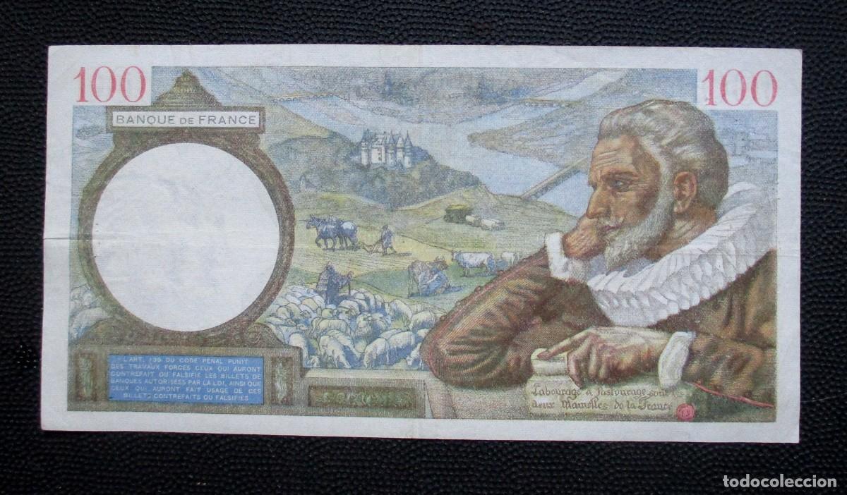 Billetes extranjeros: FRANCIA - 100 FRANCOS 1940 - (REF. 314) - Foto 2