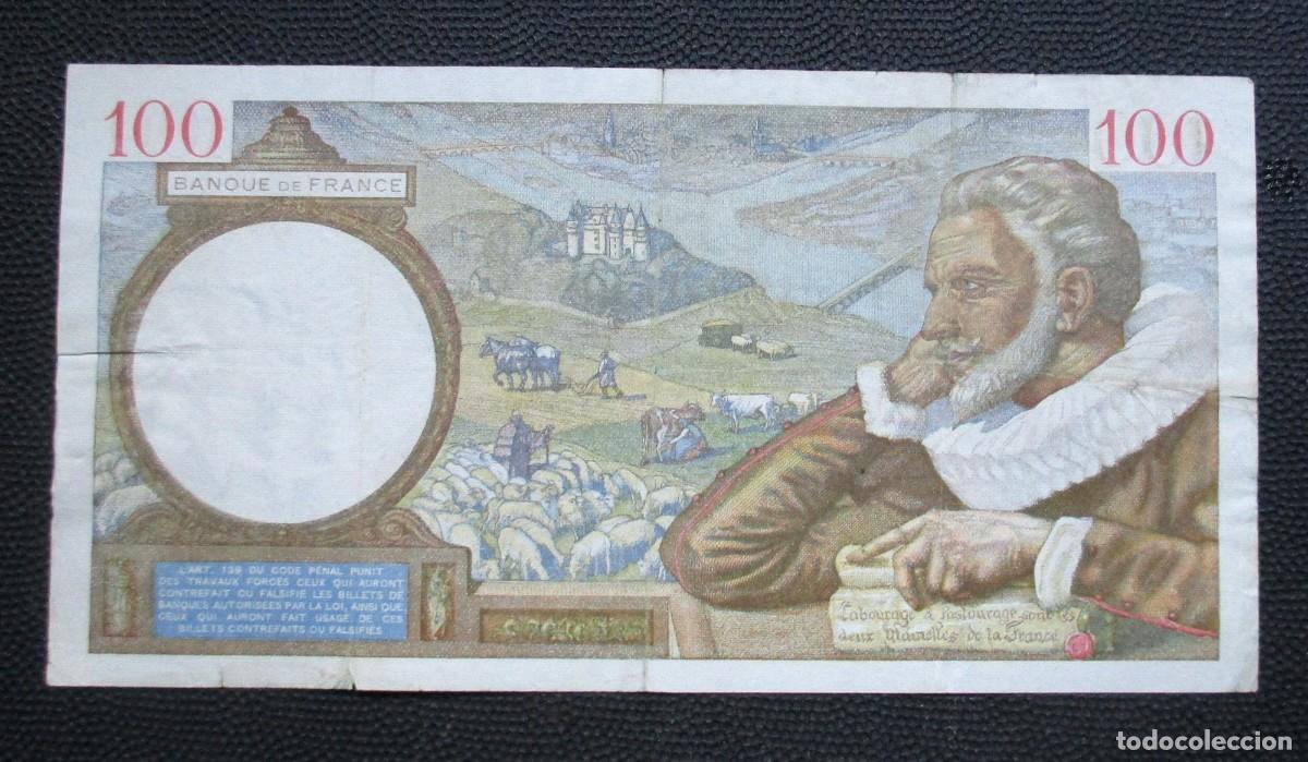 Billetes extranjeros: FRANCIA - 100 FRANCOS 1940 - (REF. 320) - Foto 2