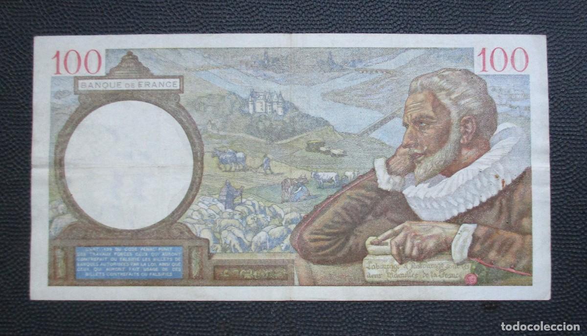 Billetes extranjeros: FRANCIA - 100 FRANCOS 1940 - (REF. 321) - Foto 2