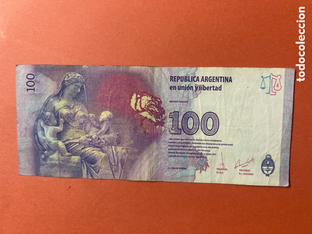 Billetes extranjeros: Hb151. BILLETE DE ARGENTINA. 100 pesos. - Foto 2
