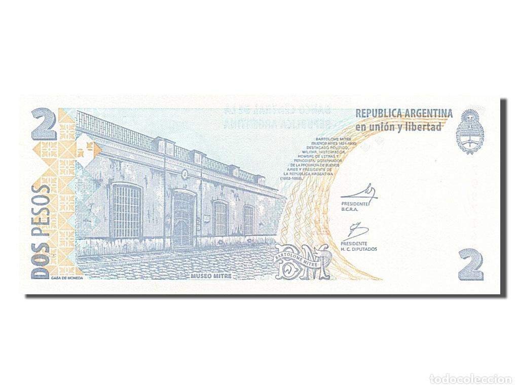 Billetes extranjeros: [#255138] Billete, 2 Pesos, 2002, Argentina, UNC - Foto 2