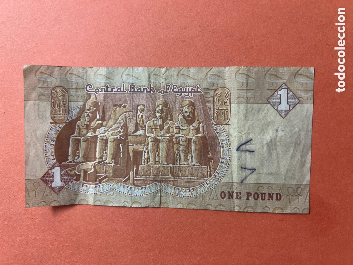Billetes extranjeros: B209. BILLETE - 1 Pound Egypt One libra - Foto 2