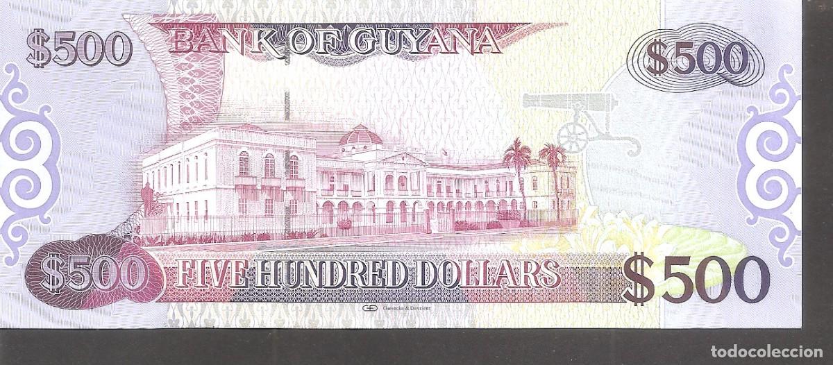 Billetes extranjeros: BILLETE GUYANA 500 DOLLARS 2024 SC/UNC - Foto 2