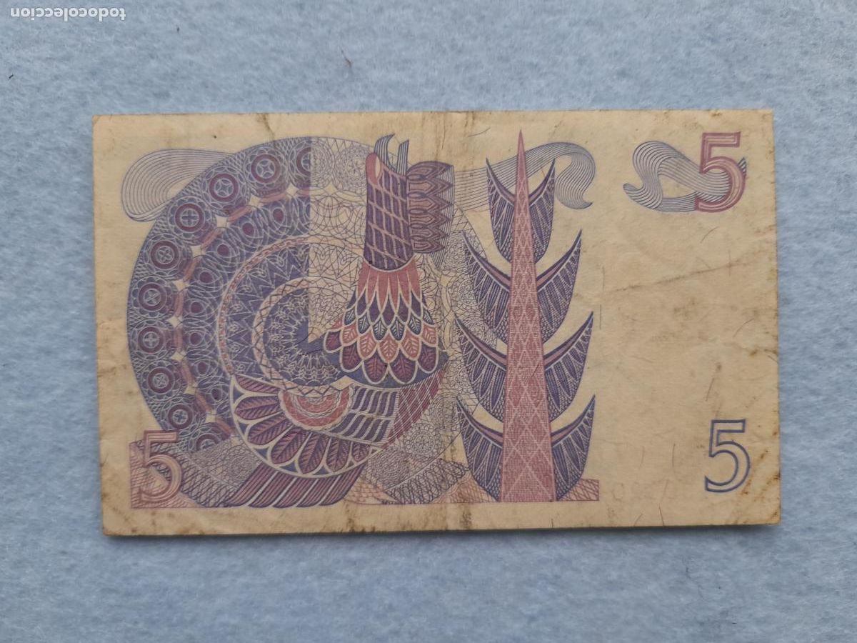 Billetes extranjeros: Suecia. 5 Coronas. A&ntilde;o 1978. - Foto 2