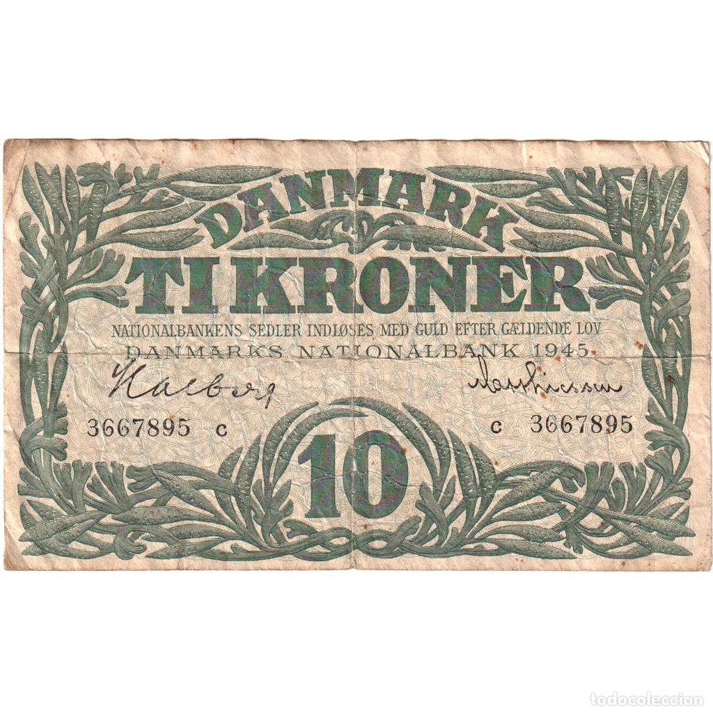 Billetes extranjeros: [#377391] Dinamarca, 10 Kroner, 1945, BC - Foto 1