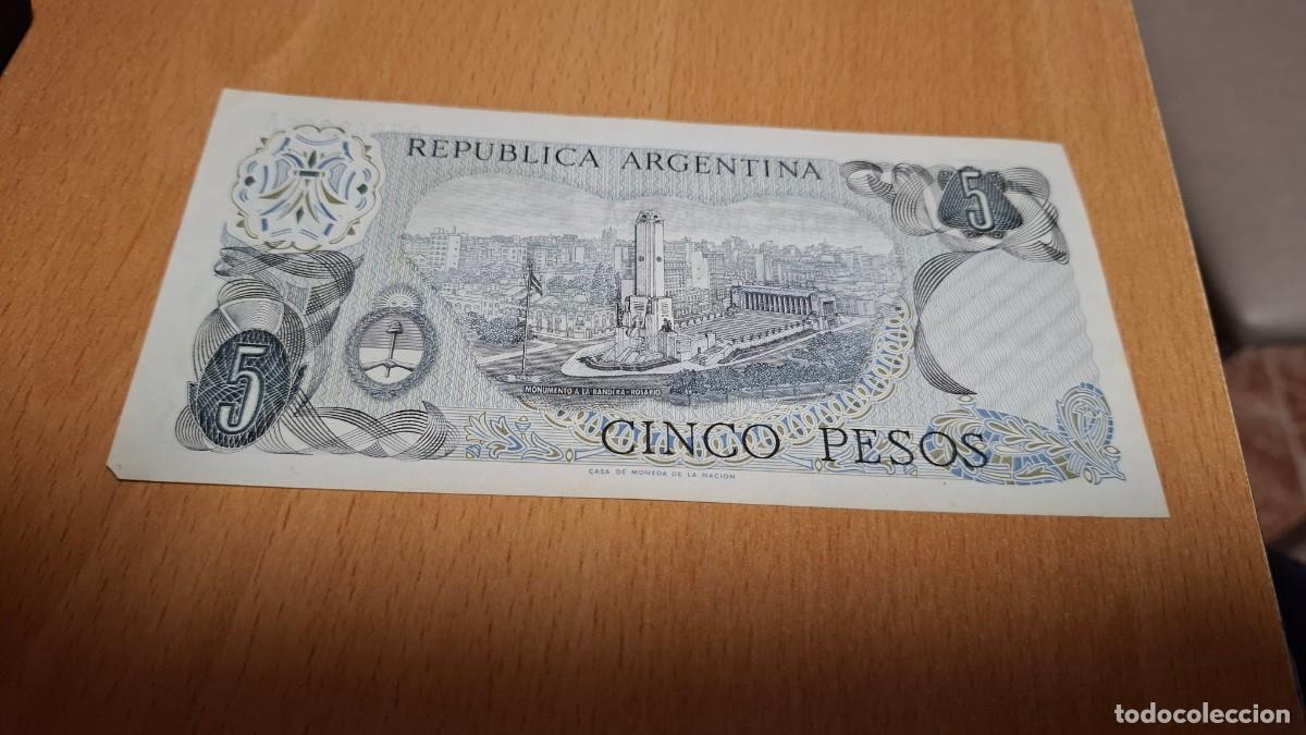 Billetes extranjeros: BILLETE DE 5 PESOS DE ARGENTINA - Foto 2