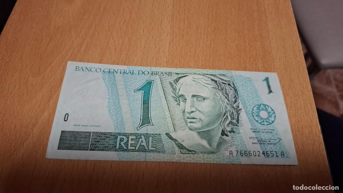Billetes extranjeros: BILLETE DE 1 REAL DE BRASIL A-651A - Foto 1