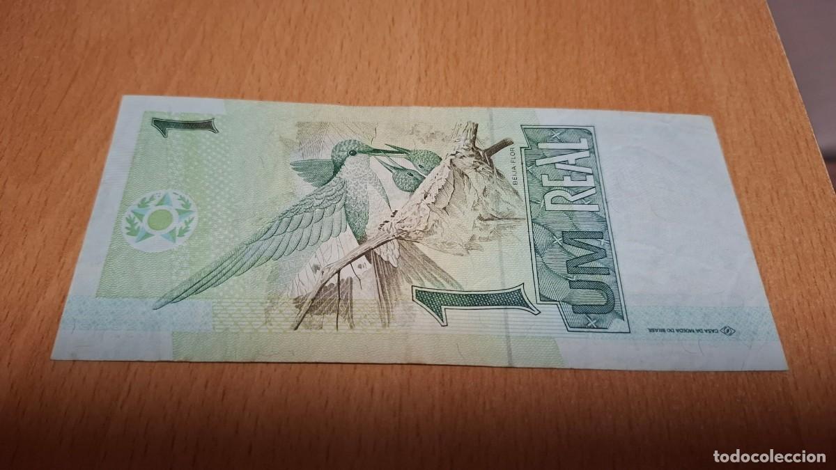 Billetes extranjeros: BILLETE DE 1 REAL DE BRASIL A-651A - Foto 2