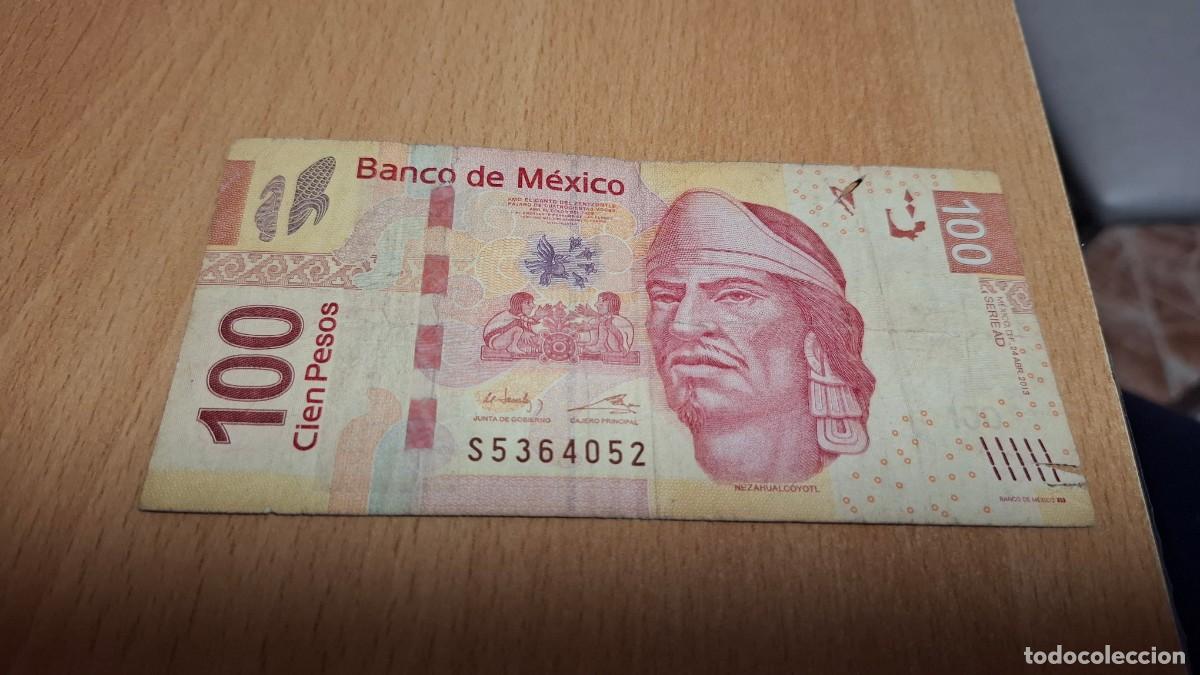 Billetes extranjeros: BILLETE DE 100 PESOS DE M&Eacute;JICO - Foto 1