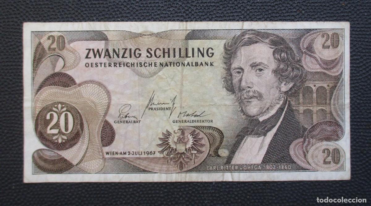 Billetes extranjeros: AUSTRIA - 20 SHILLING 1967 - (REF. 205) - Foto 1