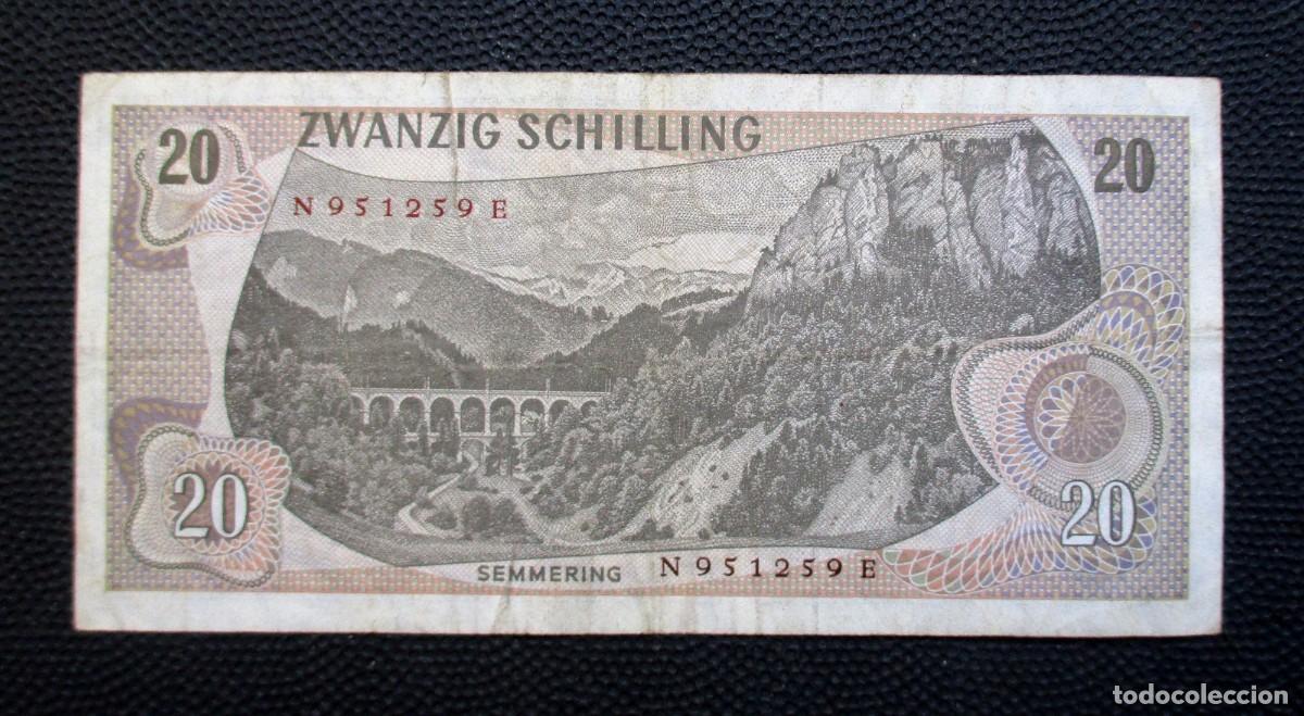 Billetes extranjeros: AUSTRIA - 20 SHILLING 1967 - (REF. 205) - Foto 2