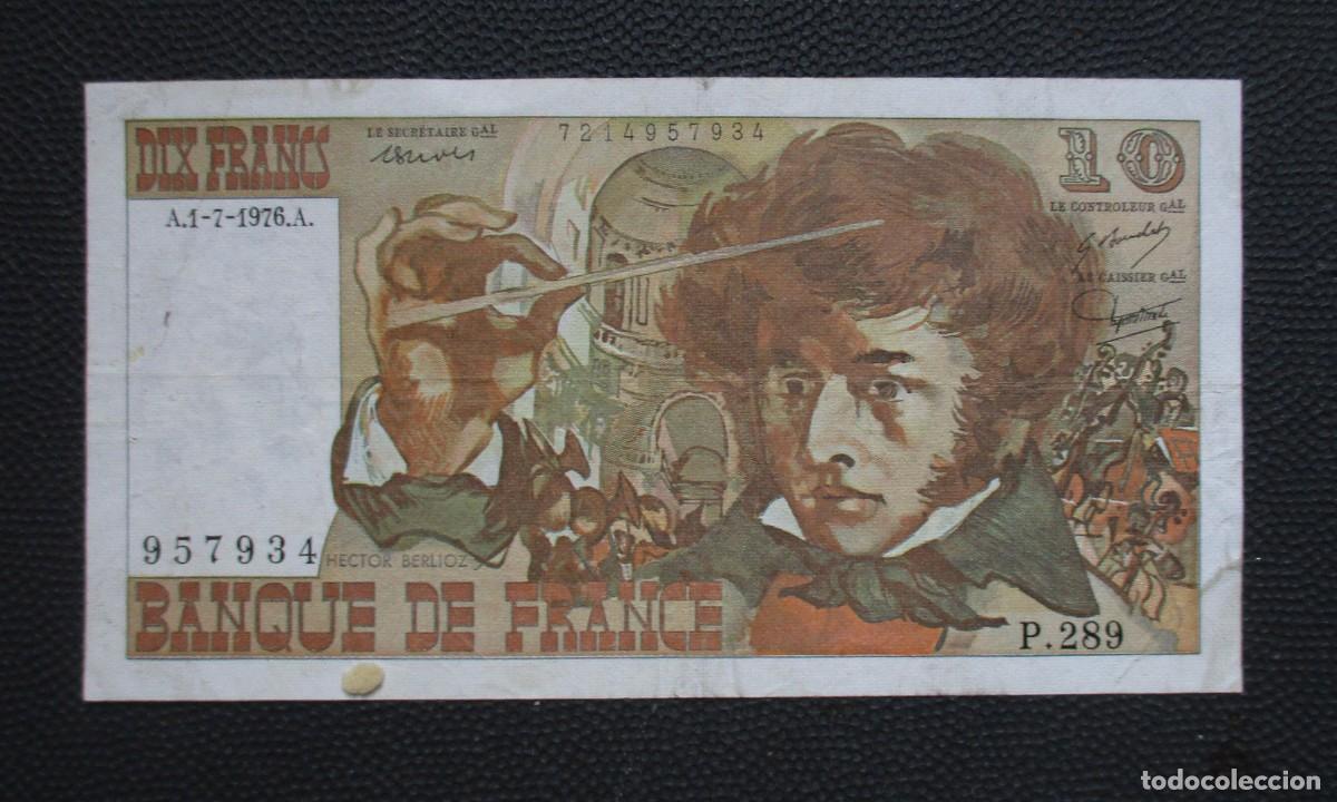 Billetes extranjeros: FRANCIA - 10 FRANCOS 1976 - (REF. 344) - Foto 1