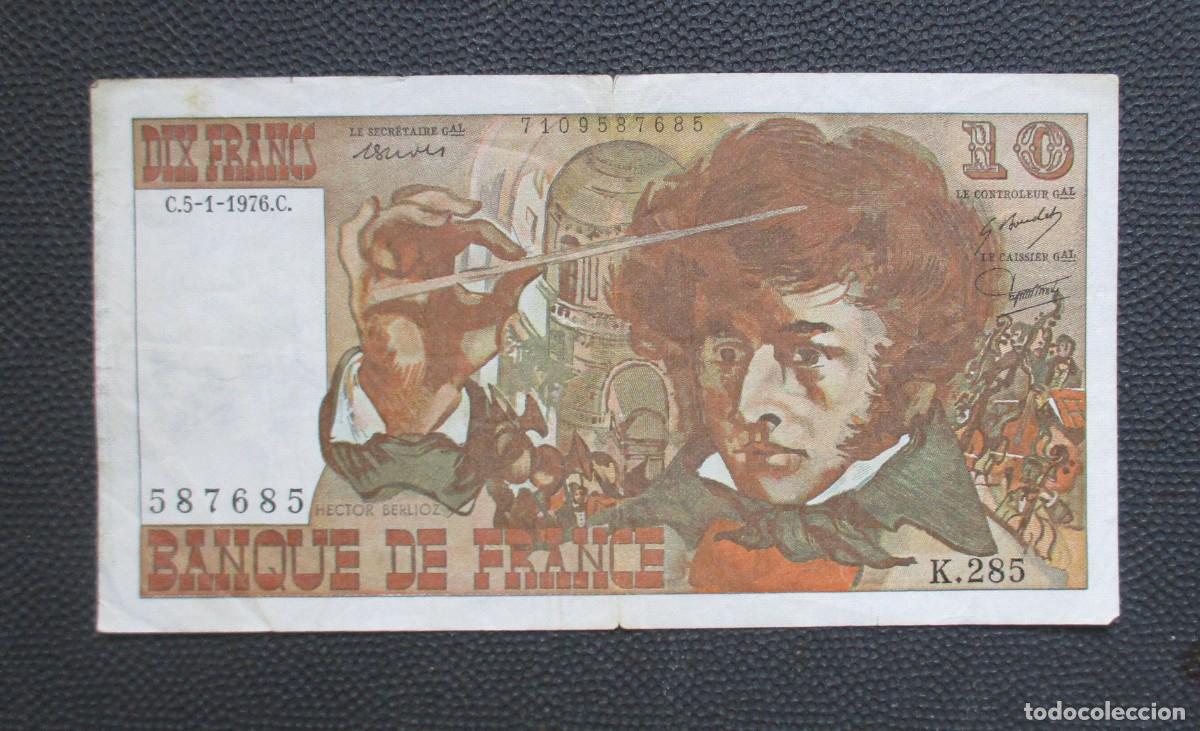Billetes extranjeros: FRANCIA - 10 FRANCOS 1976 - (REF. 345) - Foto 1