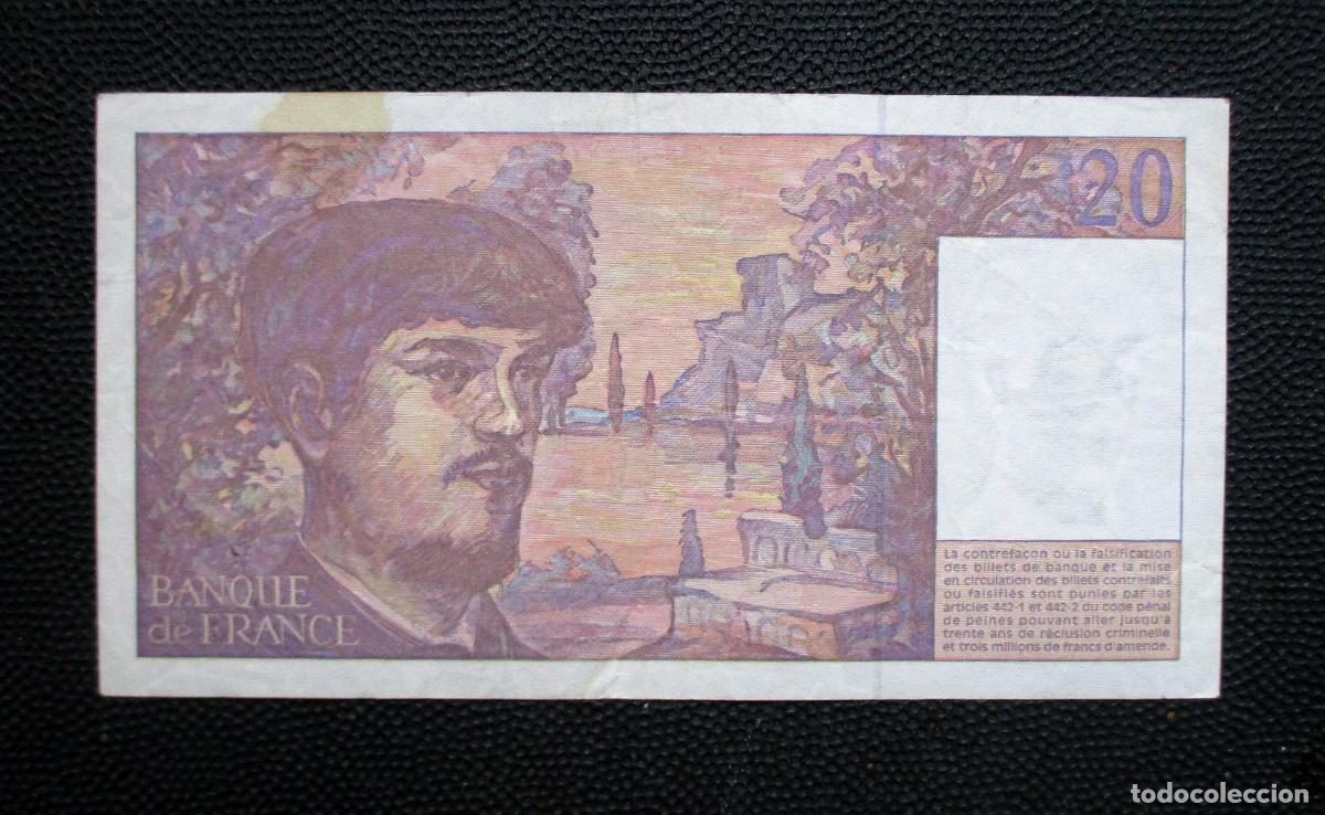 Billetes extranjeros: FRANCIA - 20 FRANCOS 1997 - (REF. 349) - Foto 2