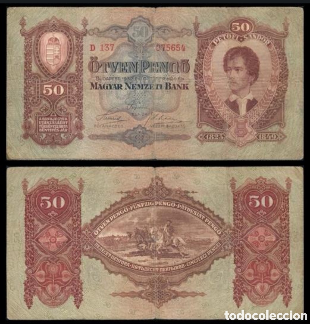 Billetes extranjeros: Billete hungria 1930 - Foto 1
