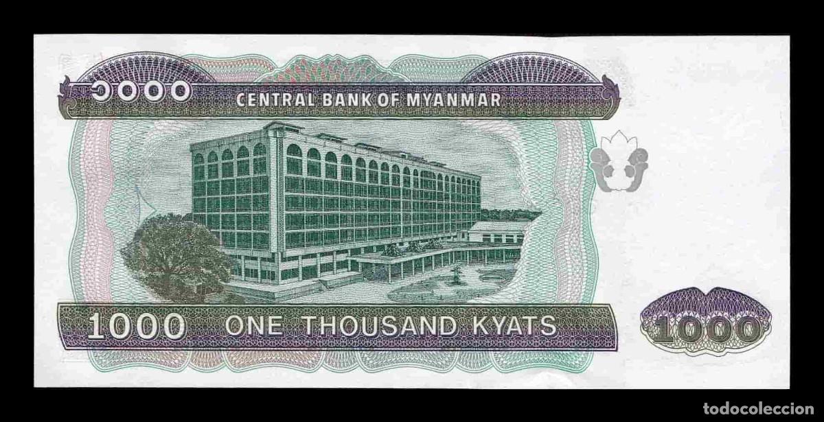 Billetes extranjeros: Myanmar 1000 Kyats 2004 Pick 80 Sc Unc - Foto 2