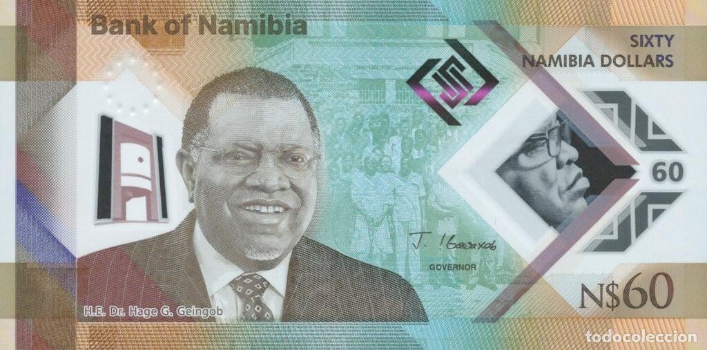 Billetes extranjeros: NAMIBIA 60 DOLARES 2025 UNC NUEVO - Foto 1