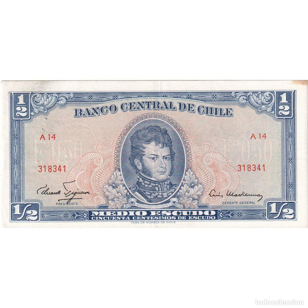 Billetes extranjeros: [#1233704] Chile, 1/2 Escudo, EBC - Foto 1