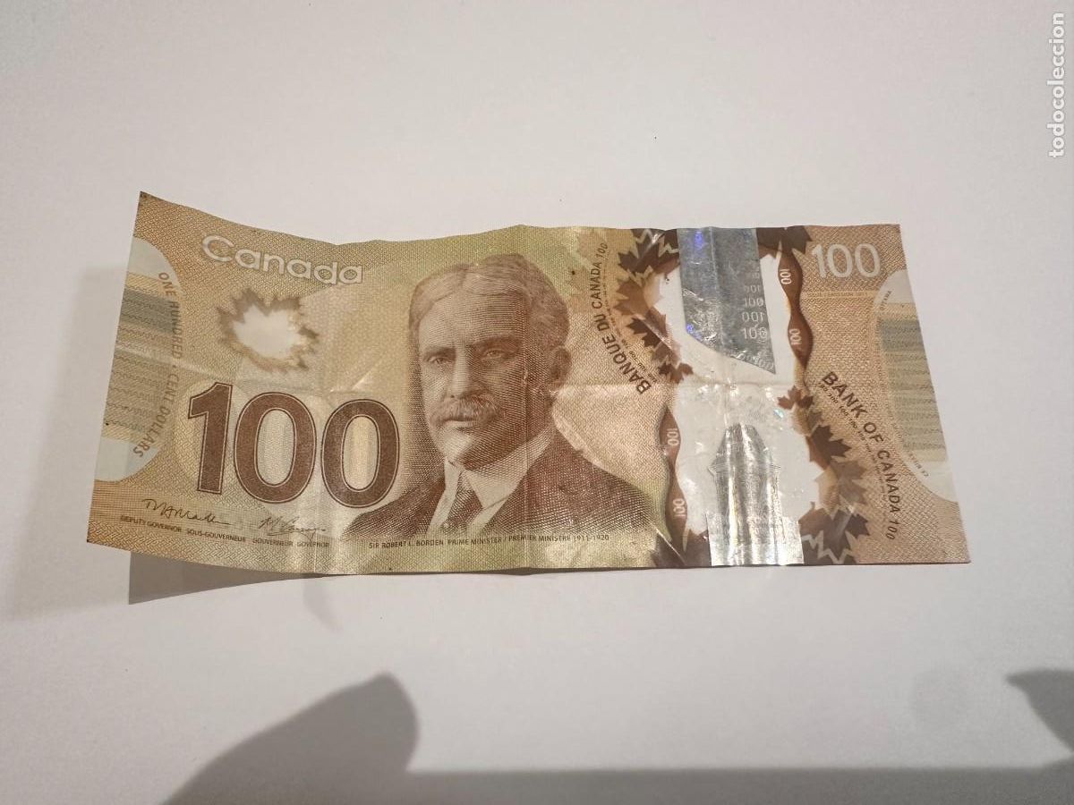 Billetes extranjeros: BILLETE 100 DOLLARS CANAD&Aacute; 2011 - Foto 1